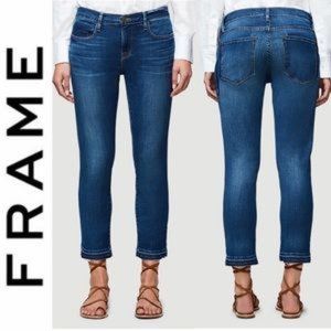 FRAME LGJRH179 Le Garcon Blue Boyfriend Jeans 25